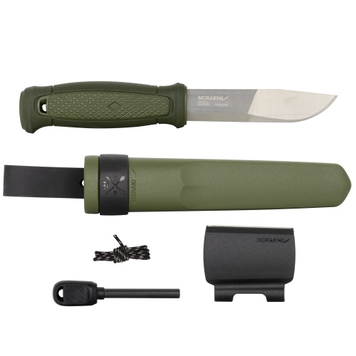 Morakniv Kansbol roheline + survival kit, roostevaba