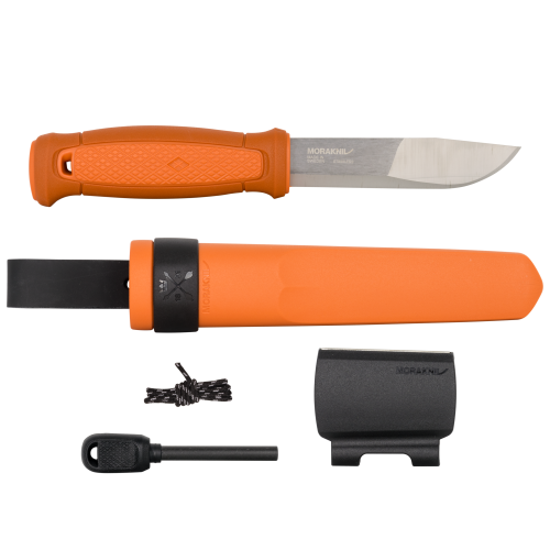 Morakniv Kansbol orange + survival kit, stainless steel
